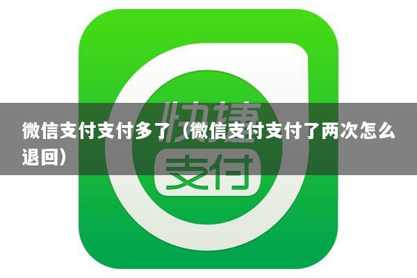 微信支付支付多了(微信支付支付了两次怎么退回)