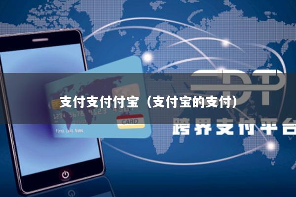 支付支付付宝(支付宝的支付)