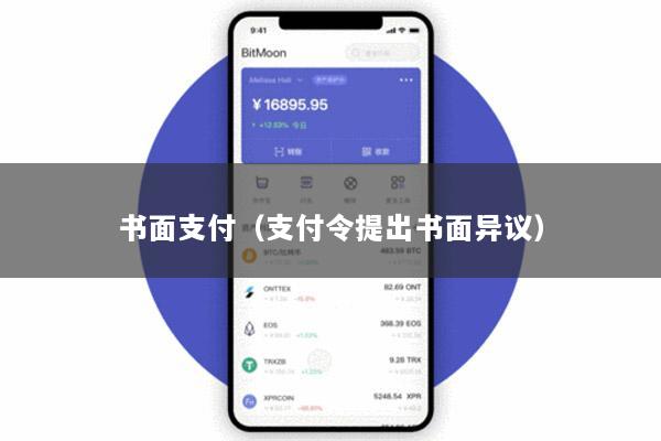 书面支付(支付令提出书面异议)