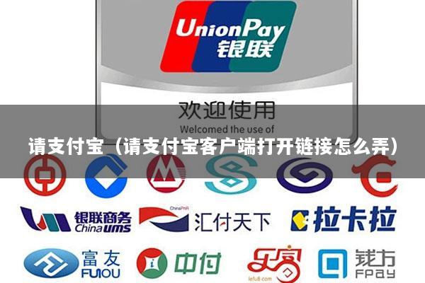 请支付宝(请支付宝客户端打开链接怎么弄)