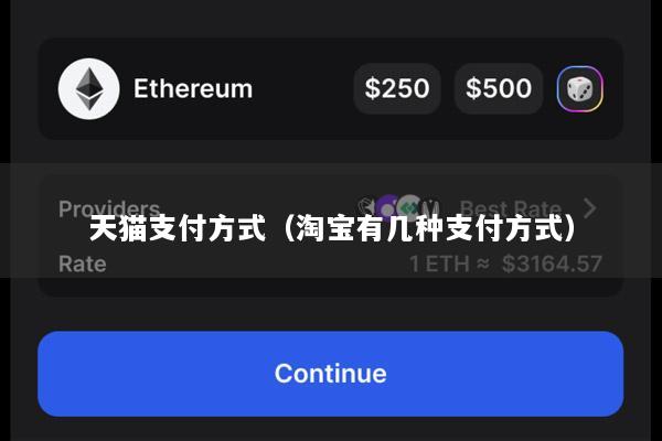 天猫支付方式(淘宝有几种支付方式)