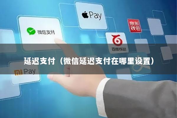 延迟支付(微信延迟支付在哪里设置)