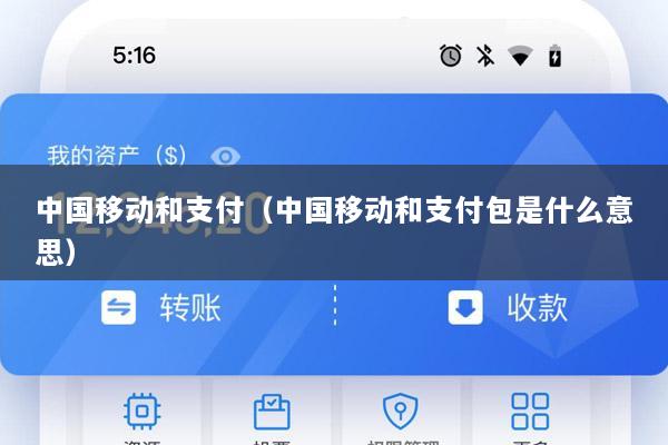 中国移动和支付(中国移动和支付包是什么意思)