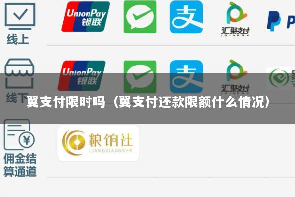 翼支付限时吗(翼支付还款限额什么情况)