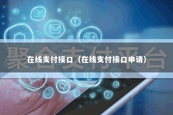 在线支付接口(在线支付接口申请)