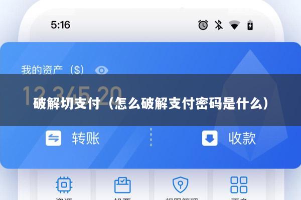 破解切支付(怎么破解支付密码是什么)