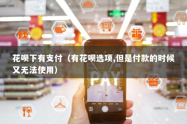 花呗下有支付(有花呗选项,但是付款的时候又无法使用)