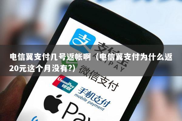 电信翼支付几号返帐啊(电信翼支付为什么返20元这个月没有?)
