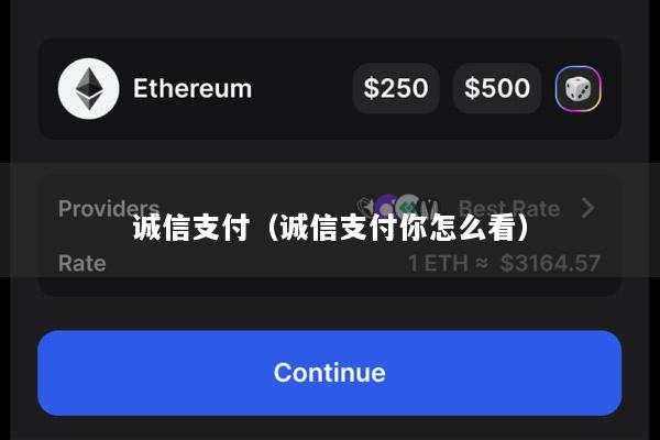 诚信支付(诚信支付你怎么看)