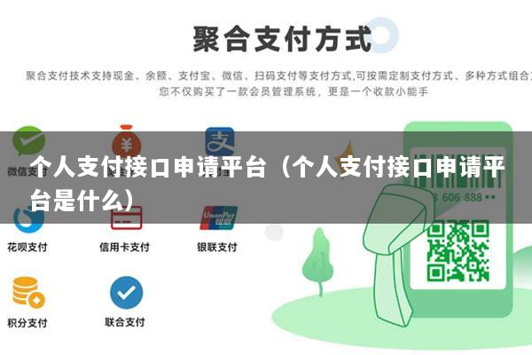 个人支付接口申请平台(个人支付接口申请平台是什么)