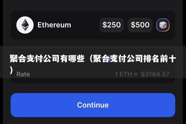 聚合支付公司有哪些(聚合支付公司排名前十)