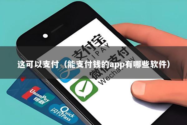 这可以支付(能支付钱的app有哪些软件)