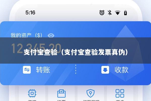 支付宝查验(支付宝查验发票真伪)