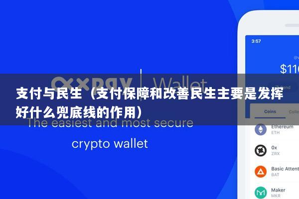 支付与民生(支付保障和改善民生主要是发挥好什么兜底线的作用)