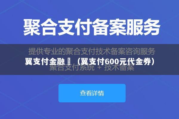 翼支付金融劵(翼支付600元代金券)
