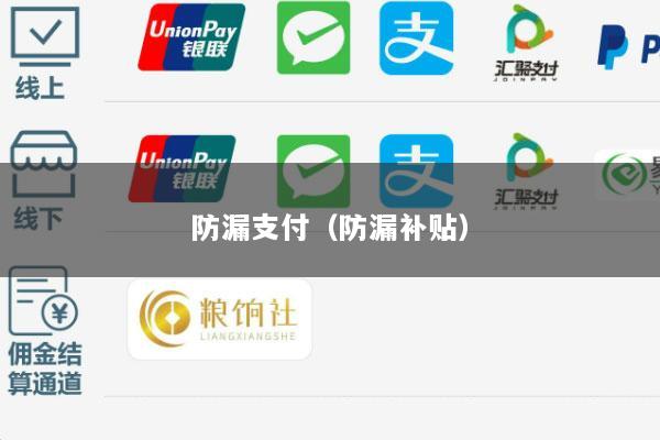 防漏支付(防漏补贴)