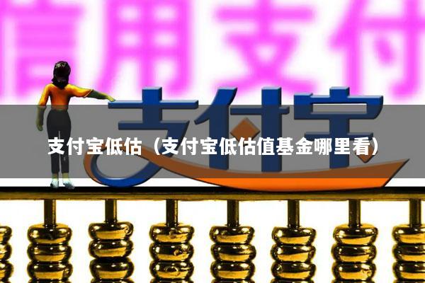 支付宝低估(支付宝低估值基金哪里看)