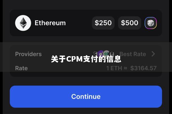 关于CPM支付的信息