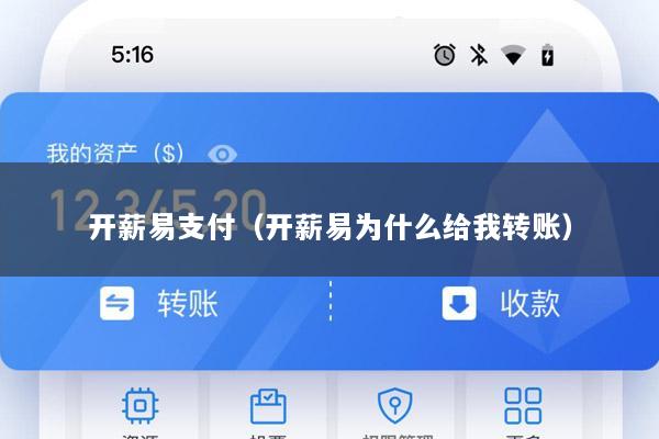 开薪易支付(开薪易为什么给我转账)